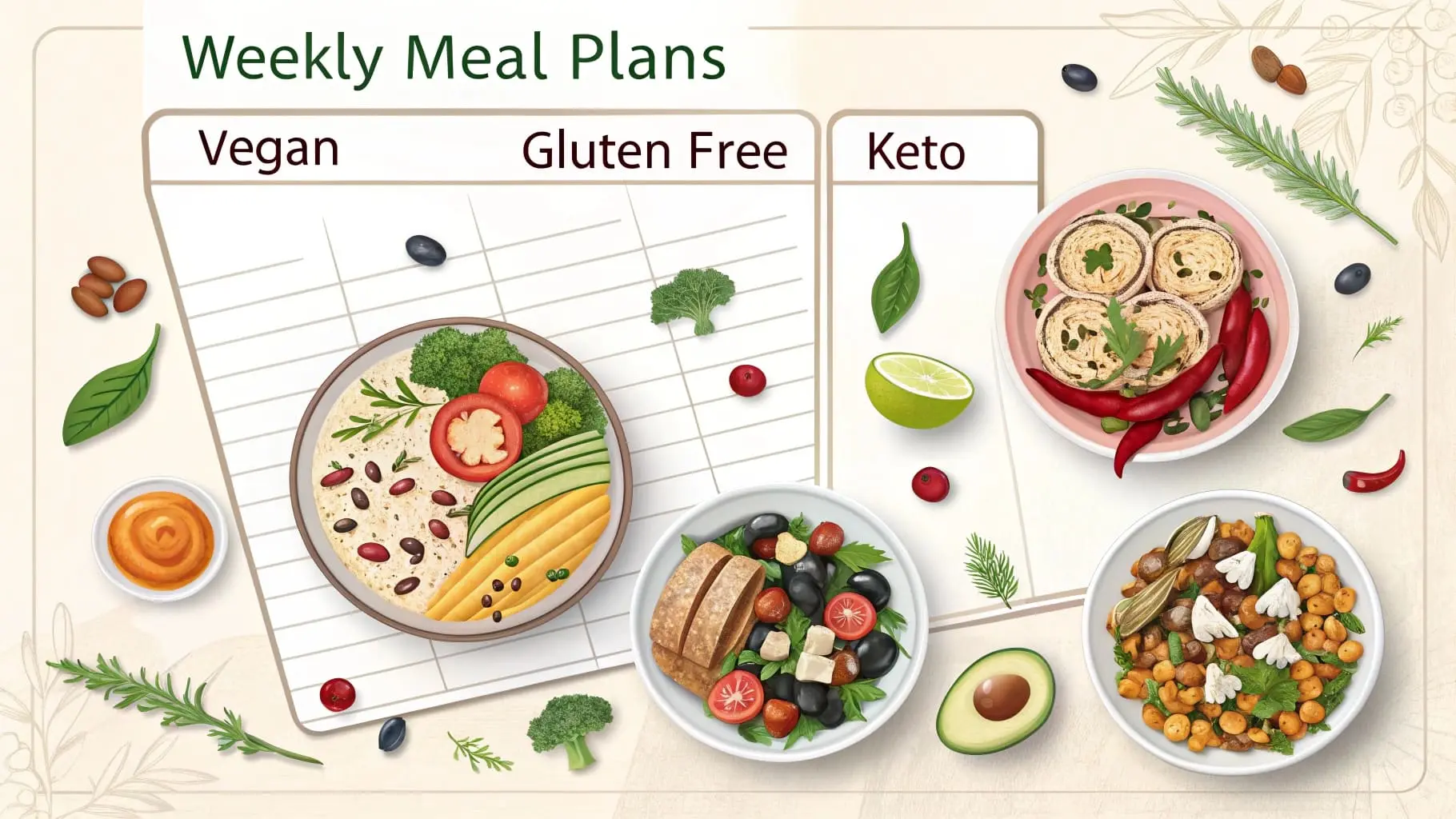 Special Diet Meal Plans: Weekly Plans For Your Healthy Lifestyle