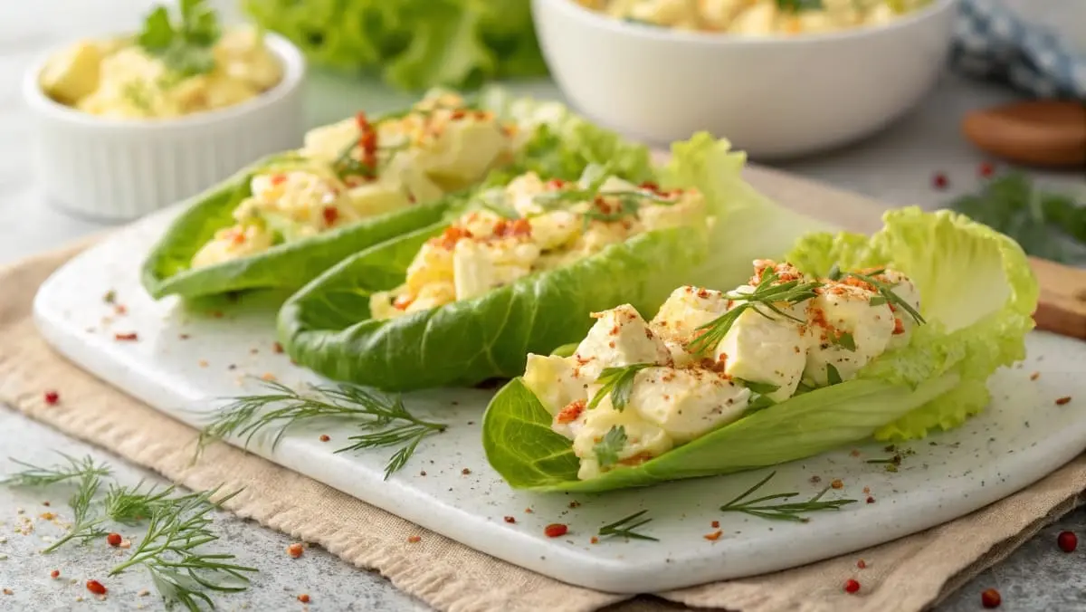 Egg Salad Lettuce Wraps