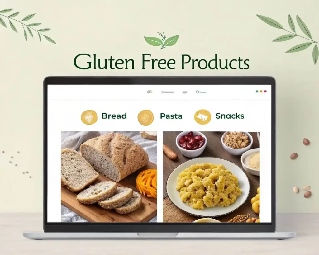 Gluten Free Grocery Shopping List: Your Essential Guide 5 Gluten free grocery store aisle with shelves stocked with gluten-free products