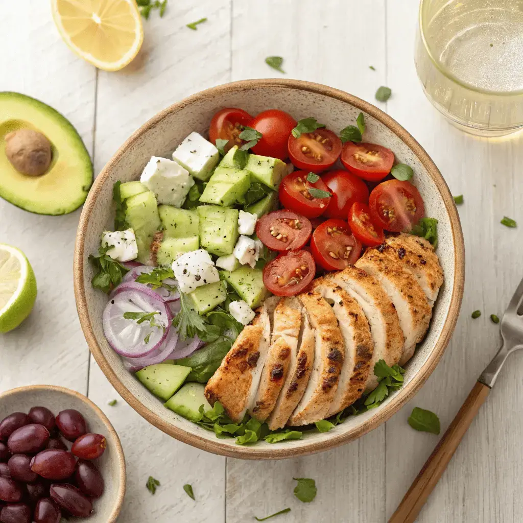 The Easy & Best Keto Mediterranean Chicken Salad Ever 4 Low-carb chicken salad