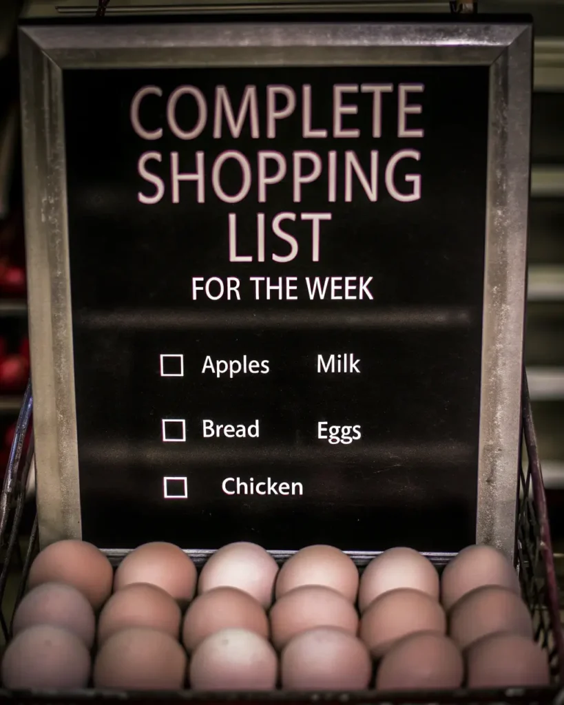 7-Day Keto Meal Plan on a Budget 6 Basic grocery shopping list