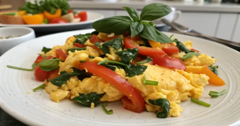 Easy Scrambled Eggs with Vegetables 9 Scrambled Eggs with Vegetables