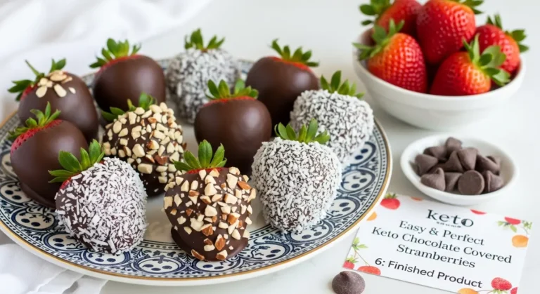 Keto Chocolate Covered Strawberries